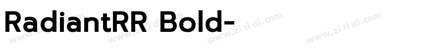 RadiantRR Bold字体转换